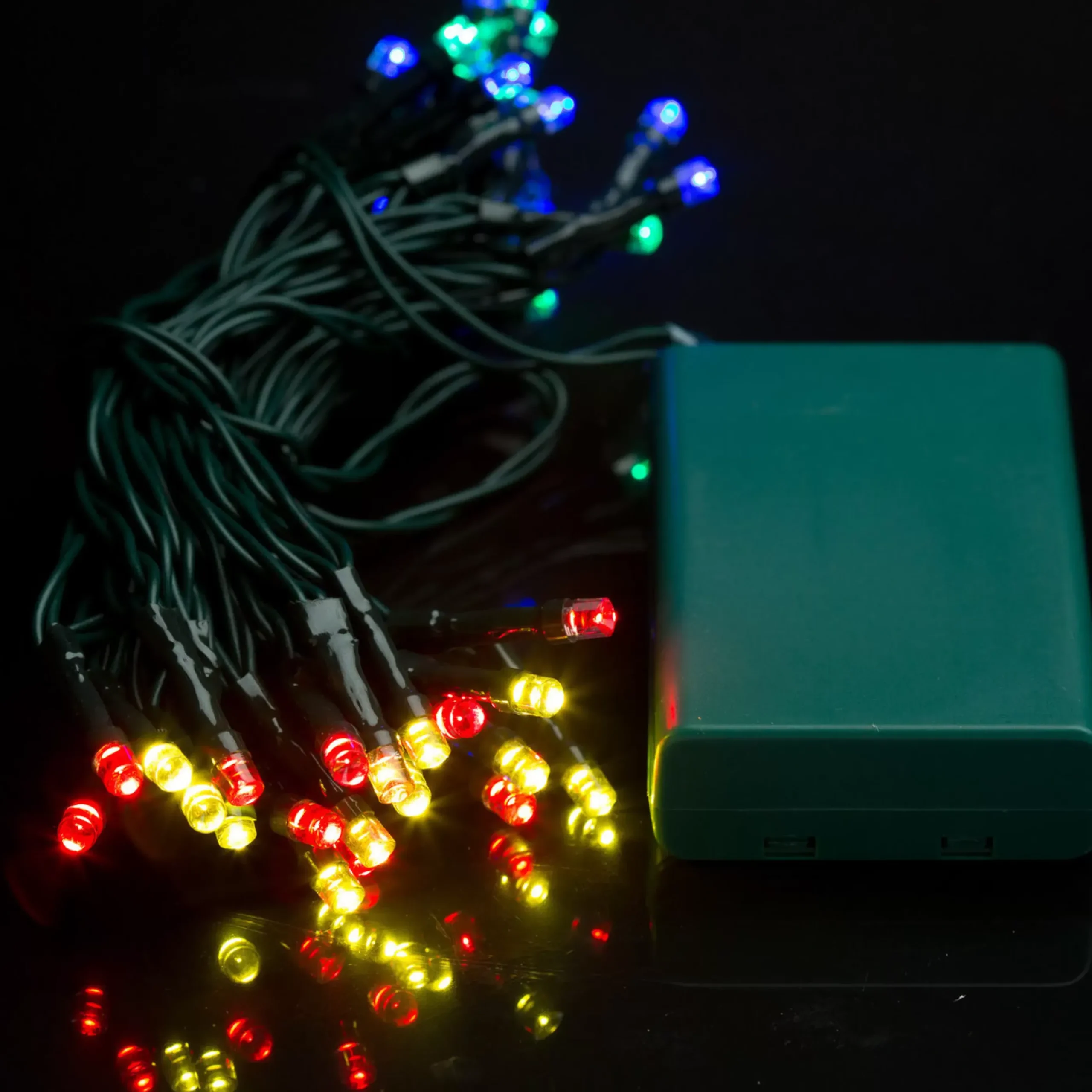 40 Led Battery Operated Fairy Lights - Multicolour