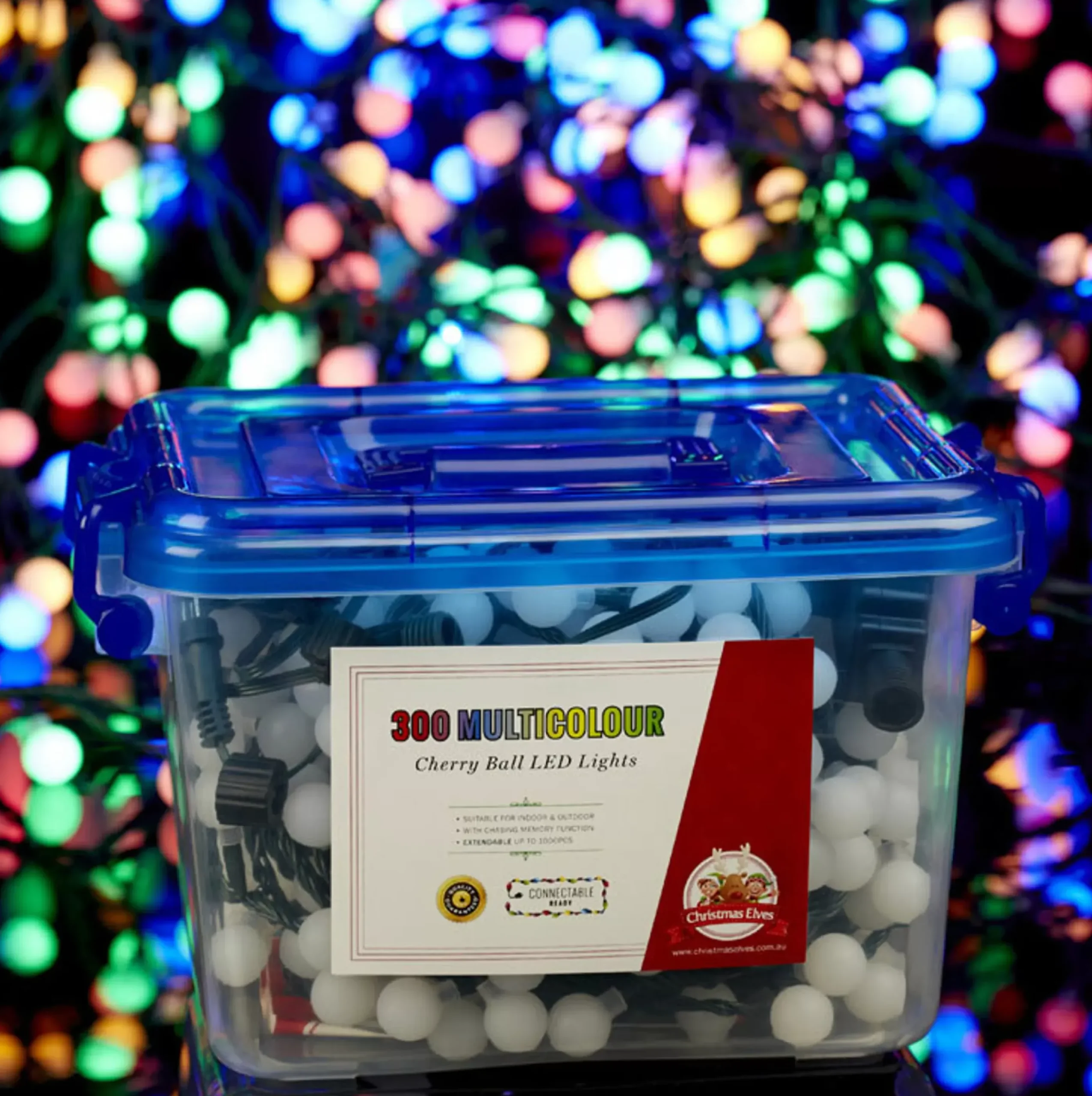 300 Led Connectable Cherry Balls Lights - Multi Colour