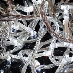 400 Led Connectable Fairy Lights White - Clear Wire