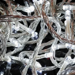 100 Led Connectable Fairy Lights White - Clear Wire