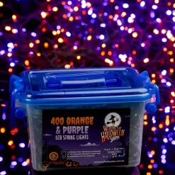 400 Led Connectable Fairy Lights - Orange Purple