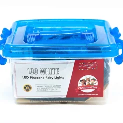 100 Led Connectable Pinecone Lights - White