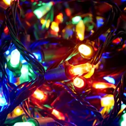 100 Led Connectable Retro Bulb Fairy Lights - Multi Colour