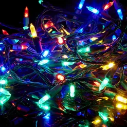 100 Led Connectable Retro Bulb Fairy Lights - Multi Colour
