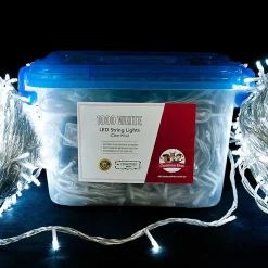 1000 Led Connectable String Lights White - Clear Wire