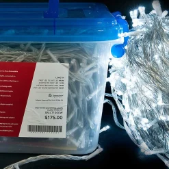 1000 Led Connectable String Lights White - Clear Wire
