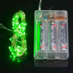 40 Led Copper Battery Operated Fairy Lights - Green