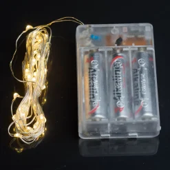 40 Led Copper Wire Battery Lights - Warm White