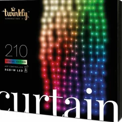 210 Led Twinkly App-Controlled Smart Curtain Lights - Rgb + W