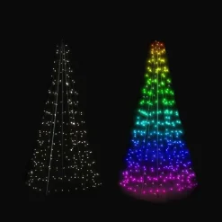 300 Led Twinkly App-Controlled Smart Christmas Light Tree Rgb+W - 2M