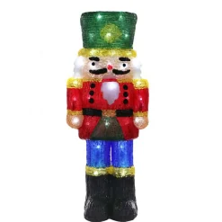 Acrylic Lightup Nutcracker Soldier - 43.5Cm