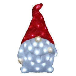 Acrylic Red Santa Gnome - 50Cm