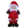 Acrylic Santa With Santa Stop Here Sign - 80Cm