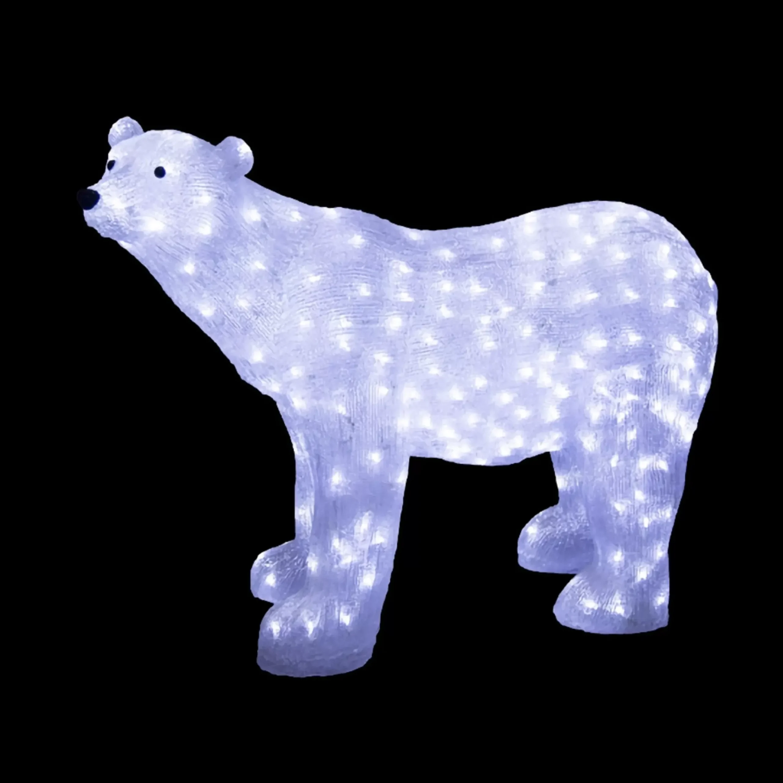 Acrylic White Polar Bear - 75Cm