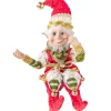 Adorable Cream Red Green Jonte Elf - 30Cm