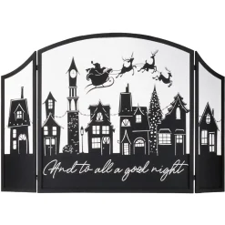 And To All A Good Night Fireplace Screen - 122Cm