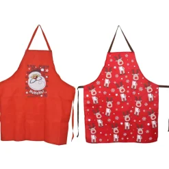 Apron Red With Cute Print Adult (2 Styles)