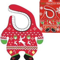 Baby Ugly Christmas Sweater Bib - 30Cm