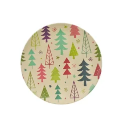 Bamboo Fibre Side Plate (7 Styles) - 20Cm