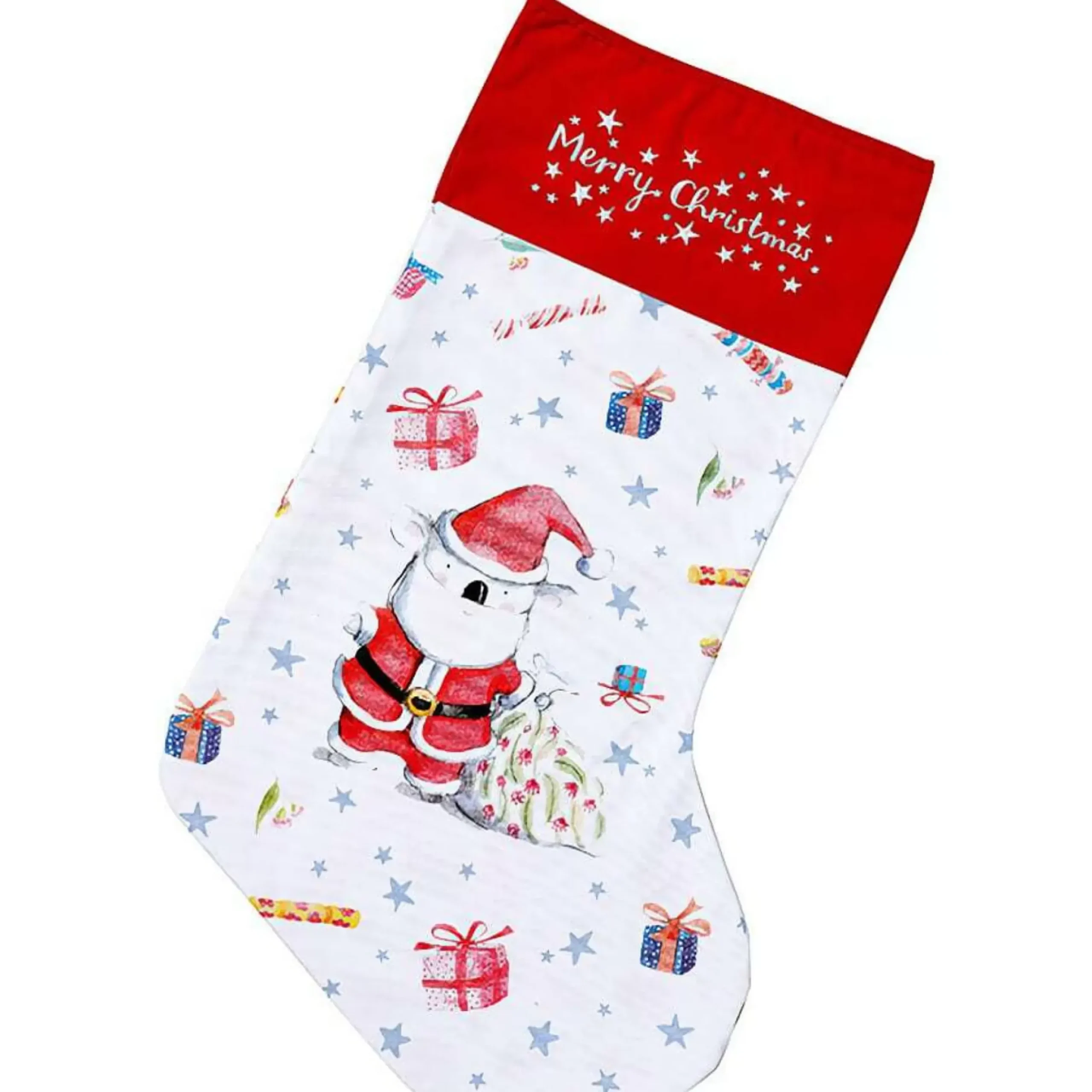 Barney Saves Christmas Barney Santa Stocking - 65Cm