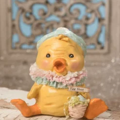 Bethany Lowe Easter Beanie Chick - 13Cm