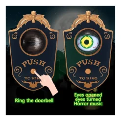 Black Halloween Doorbell - 18Cm