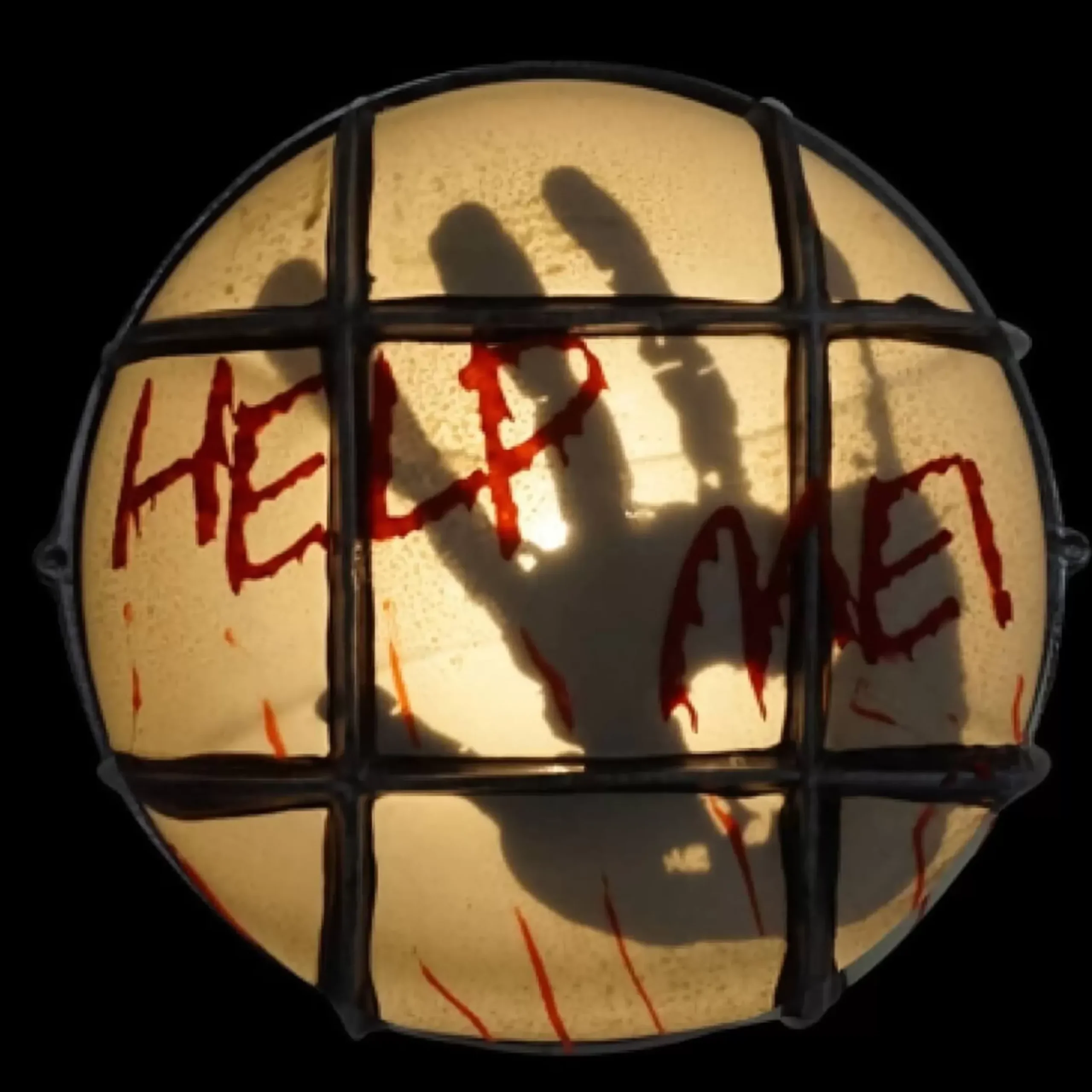 Bloody 'Help Me!' Ceiling Lamp - 23Cm