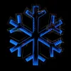 Blue Lightup Snowflake - 40Cm