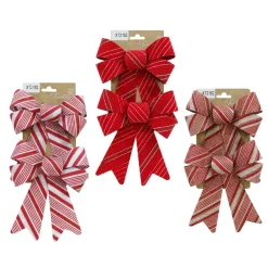 Bow Stripes Pack Of 2 ( 3 Styles) - 20Cm