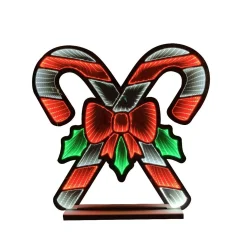 Candy Cane Infinity Light (Indoor) - 60Cm