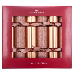 Champagne Mix Regency Christmas Crackers (Pack Of 6) - 33Cm