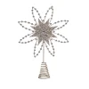 Champagne Wire Jewel Flowerburst Tree Topper - 27Cm