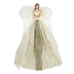 Champagne With White Wings Angel Tree Topper - 30Cm
