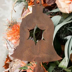 Christmas Bell Decoration Metal Garden Art - 25Cm