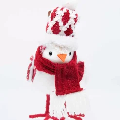 Christmas Bird With Hat And Scarf (4 Styles) - 25Cm