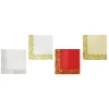 Christmas Border Napkins Pack Of 20 ( 4 Colours)