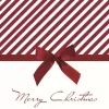Christmas Bow Red Luncheon Napkin (Pack Of 20) - 33Cm