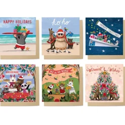 Christmas Cuties Card Set (Pack Of 6)