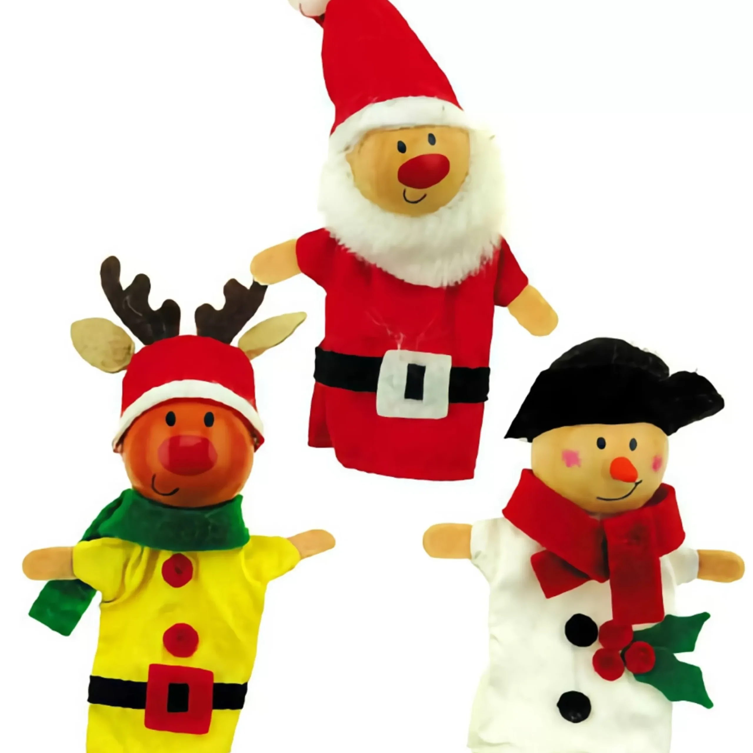 Christmas Festive Finger Puppet (3 Styles) - 10Cm