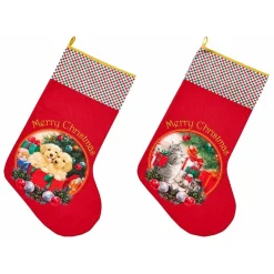 Christmas Furry Friends Stocking- 65Cm