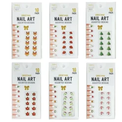 Christmas Nail Jewels 10Pk (6 Styles)