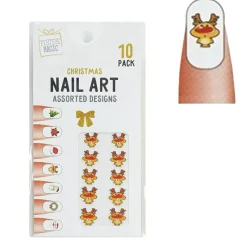 Christmas Nail Jewels 10Pk (6 Styles)
