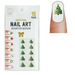 Christmas Nail Jewels 10Pk (6 Styles)