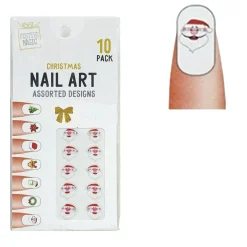 Christmas Nail Jewels 10Pk (6 Styles)