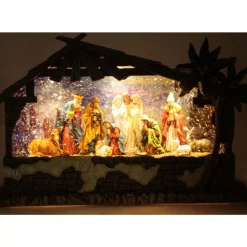 Christmas Nativity Scene Water Lantern - 30Cm