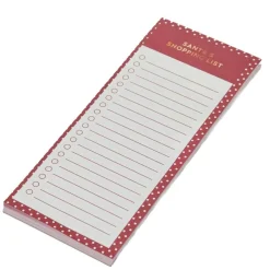 Christmas Red Shopping Notepad - 21Cm