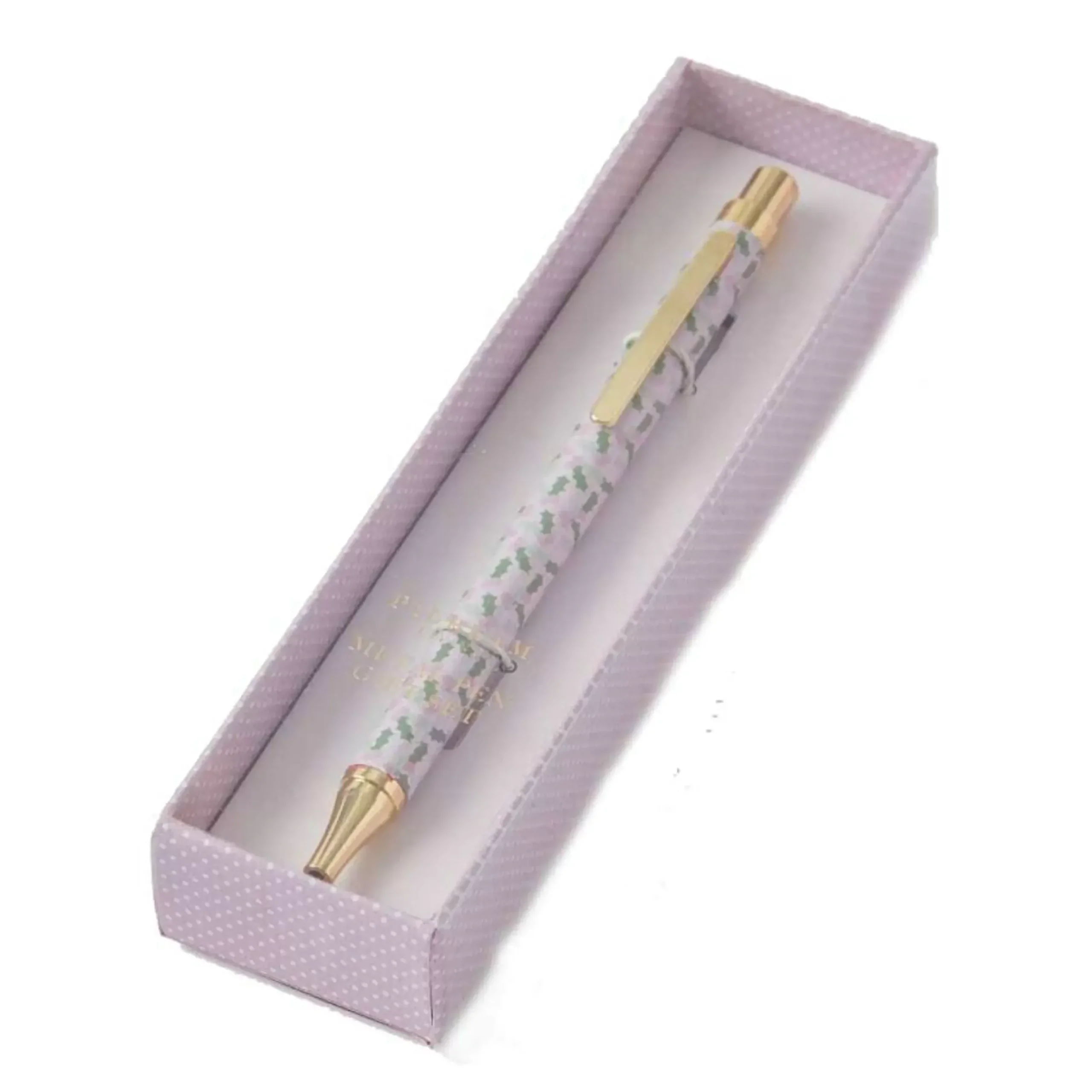 Christmas Swirl Metal Pen In Gift Box - 14Cm