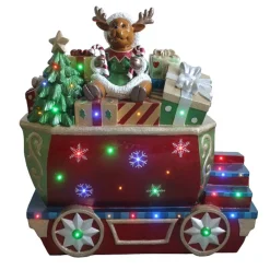Christmas Train With Reindeer - 88Cm