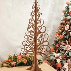 Christmas Tree Metal Sculpture Garden Art - 122Cm