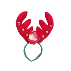 Chunky Reindeer Antler With Bells & Holly